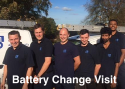 Alarm Battery replacement service - engineer visit