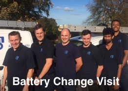 Texecom alarm Battery replacement service - engineer visit
